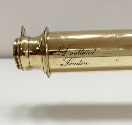 fig 3. Mid Eighteenth Century Two Part Refracting Telescope by Doallond London