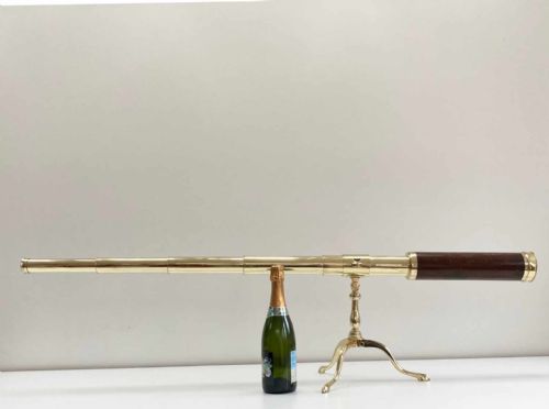 fig 4. Large Eighteenth Century Five Draw Library Telescope by Dollond London
