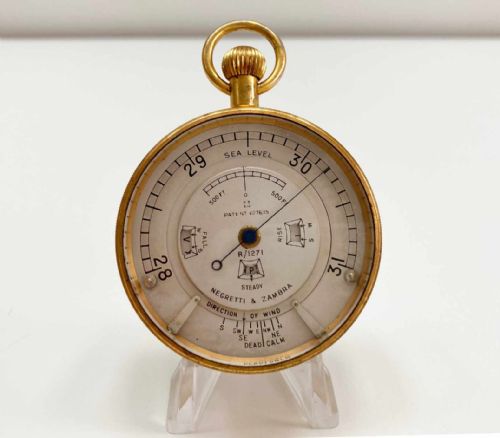 fig 4. Pocket Weather Forecasting Aneroid Barometer by Negretti & Zambra