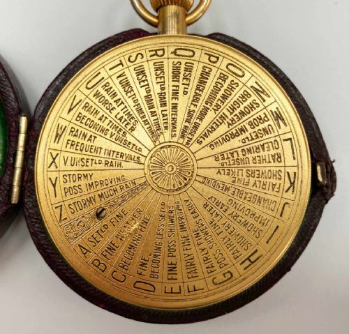 fig 7. Pocket Weather Forecasting Aneroid Barometer by Negretti & Zambra