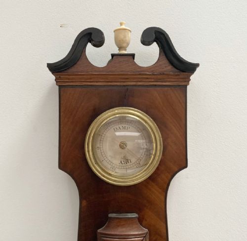 fig 1. George IV Mahogany Wheel Barometer by Alexander Adie Edinburgh