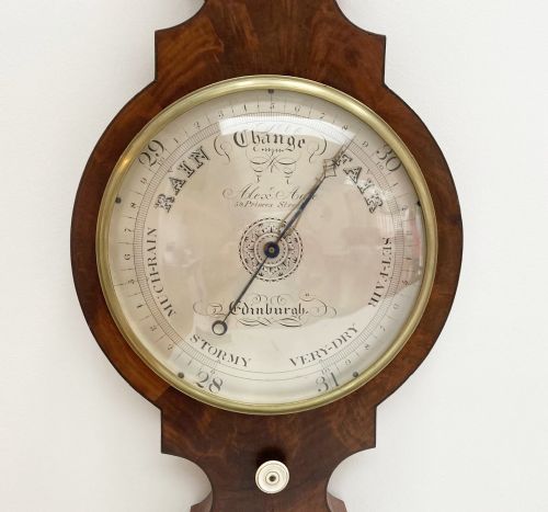 fig 3. George IV Mahogany Wheel Barometer by Alexander Adie Edinburgh