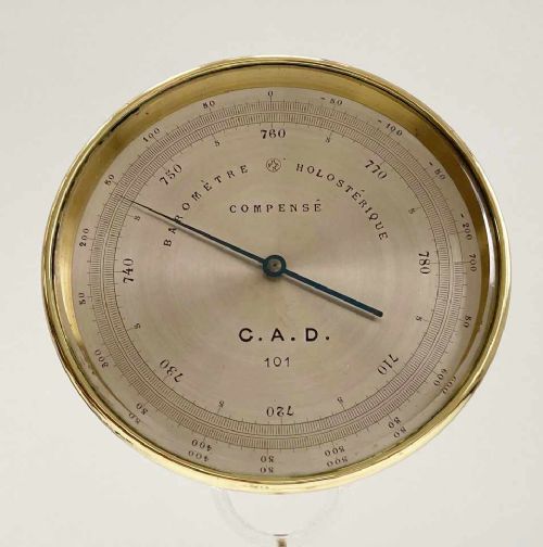 fig 3. Late Victorian Cased Aneroid Barometer Altimeter by Pertuis, Naudet, Hulot & Bourgeois (PNHB)