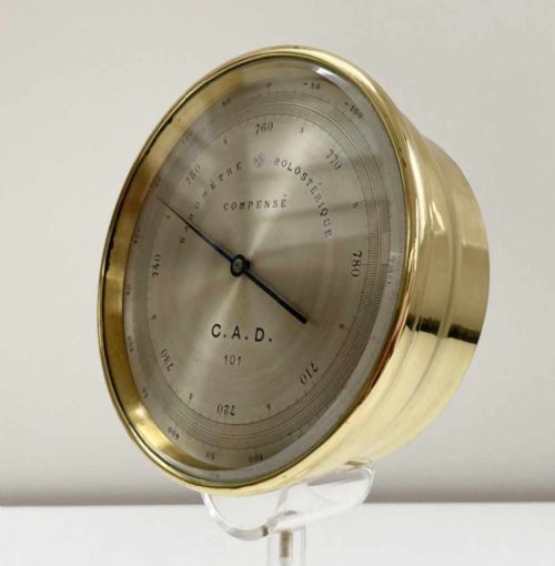 fig 5. Late Victorian Cased Aneroid Barometer Altimeter by Pertuis, Naudet, Hulot & Bourgeois (PNHB)