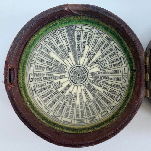 fig 2. Pocket Weather Forecasting Aneroid Barometer by Negretti & Zambra