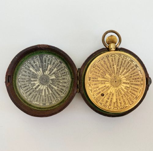 fig 3. Pocket Weather Forecasting Aneroid Barometer by Negretti & Zambra