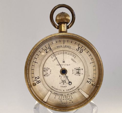fig 5. Pocket Weather Forecasting Aneroid Barometer by Negretti & Zambra