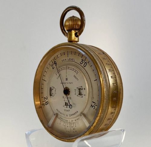 fig 7. Pocket Weather Forecasting Aneroid Barometer by Negretti & Zambra