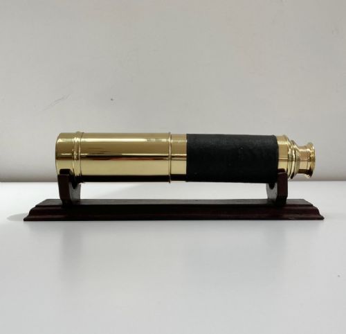 Mid Victorian Three Draw Telescope by M Aronsberg & Co Liverpool