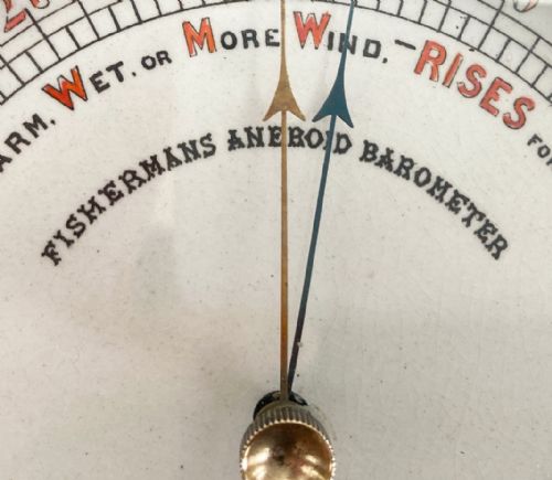 fig 4. Victorian RNLI Fishermans Aneroid Barometer by Dollond of London