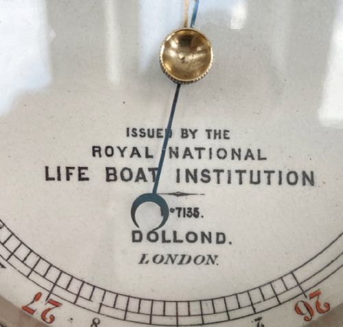fig 6. Victorian RNLI Fishermans Aneroid Barometer by Dollond of London