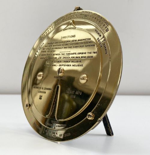 fig 2. Early Twentieth Century Desk Weather Forecaster by Negretti & Zambra London