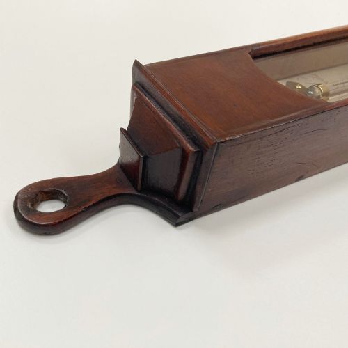 fig 2. Large Eighteenth Century Mahogany Wall Thermometer by Polti of Exon