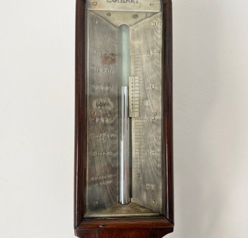 fig 4. Early Victorian Marine Barometer by Dring & Fage London