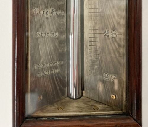 fig 5. Early Victorian Marine Barometer by Dring & Fage London