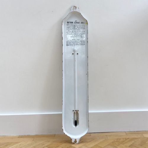 fig 6. Large Stephens Ink Enamelled Advertising Wall Thermometer