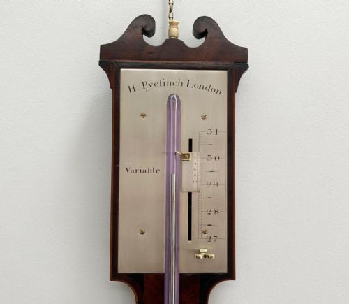 fig 1. Mid Eighteenth Century Stick Barometer by Henry Pyefinch London
