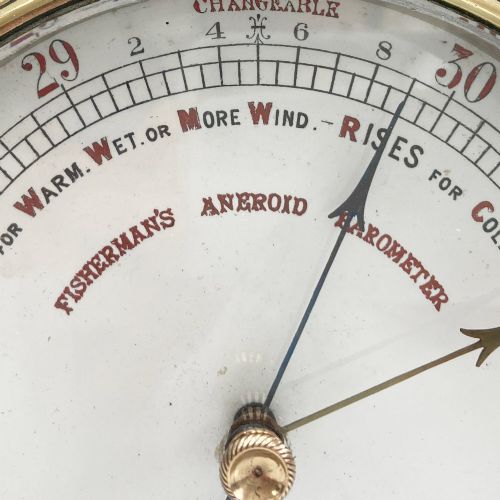 fig 2. Victorian RNLI Fishermans Aneroid Barometer by Negretti & Zambra London - N0 2608
