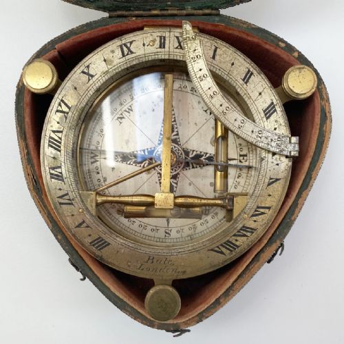 fig 4. Georgian Universal Equinoctial Sundial by Robert Brettell Bate London