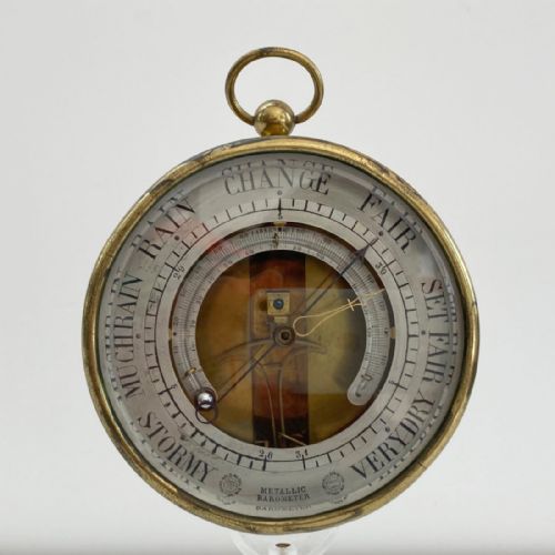 Rare Series Two Bourdon & Richard Aneroid Barometer with Thermometer