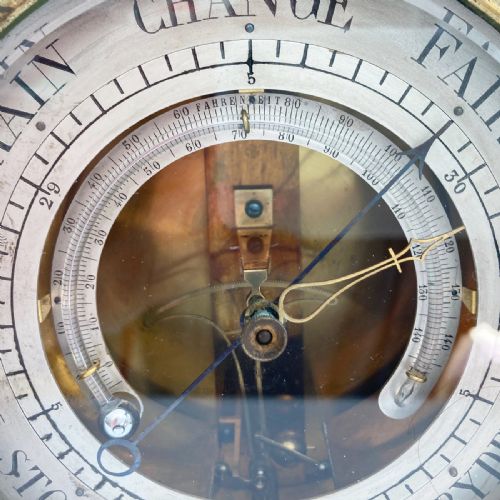 fig 2. Rare Series Two Bourdon & Richard Aneroid Barometer with Thermometer