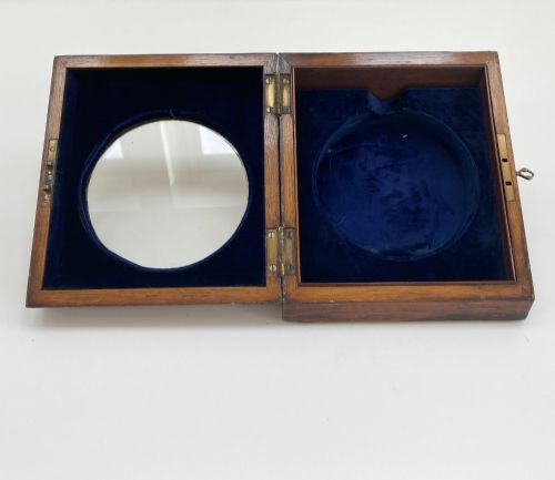 fig 3. Early Victorian Oak Cased Desk Barometer by CW Dixey London