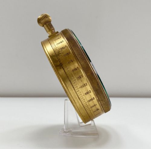 fig 4. Rare Leather Cased Forecasting Aneroid Barometer by Negretti & Zambra London