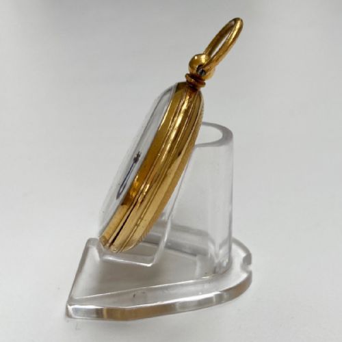 fig 1. Mid Victorian Gilt Cased Patent Pedometer by Payne & Co London