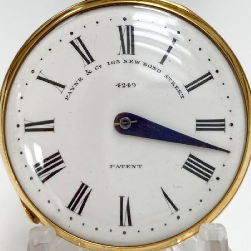 fig 2. Mid Victorian Gilt Cased Patent Pedometer by Payne & Co London