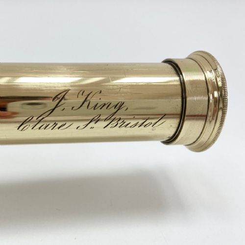 fig 3. George IV Telescope with Secret Pancratic Eye Tube by John King of Bristol