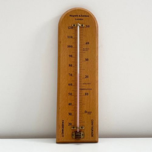 Large Twentieth Century Wall Thermometer by Negretti & Zambra London