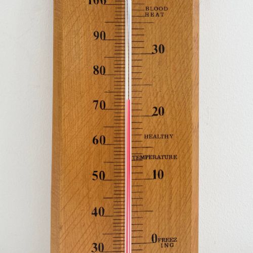 fig 2. Large Twentieth Century Wall Thermometer by Negretti & Zambra London