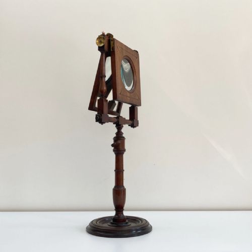 fig 1. Large Eighteenth Century Mahogany Zograscope