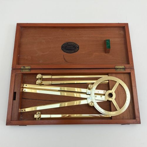 Cased Victorian Naval Station Pointer by Henry Hughes & Son London
