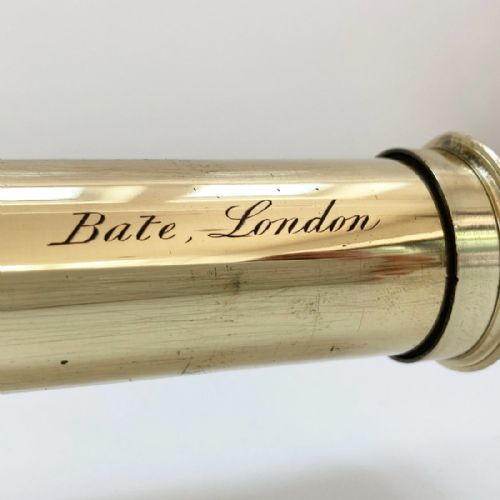 fig 3. Georgian Cased Three Draw Telescope by Robert Brettell Bate of London