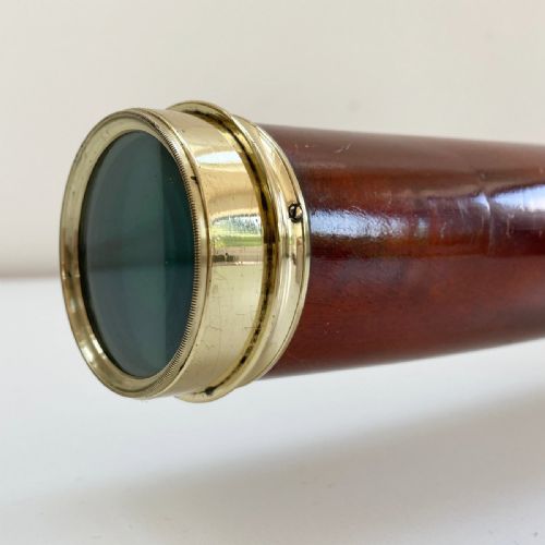 fig 4. Georgian Cased Three Draw Telescope by Robert Brettell Bate of London