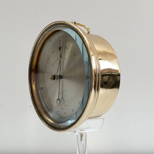 fig 4. Early Victorian Lucien Vidi Aneroid Barometer by EJ Dent Paris.