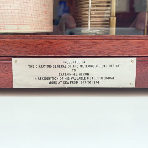 fig 6. Met Office Presentation Barograph by Casella of London