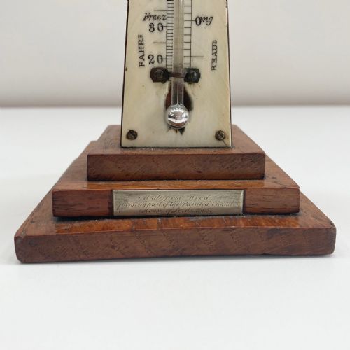 fig 2. William IV Desk Thermometer from The Burning of The Palace of Westminster 1834