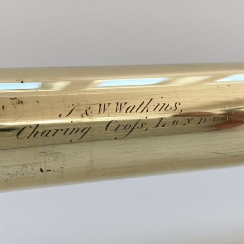 fig 5. Late Eighteenth Century Three Draw Telescope by J&W Watkins of Charing Cross