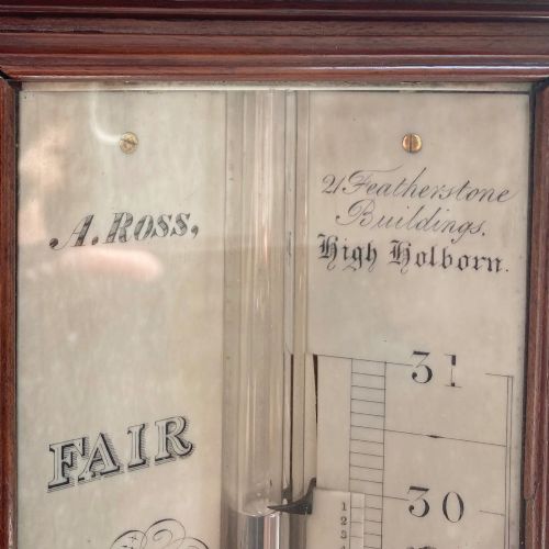 fig 6. Early Victorian Weather Station Stick Barometer by Andrew Ross London