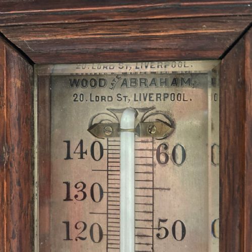 fig 6. Large Victorian Display Thermometer by Wood Late Abraham Liverpool