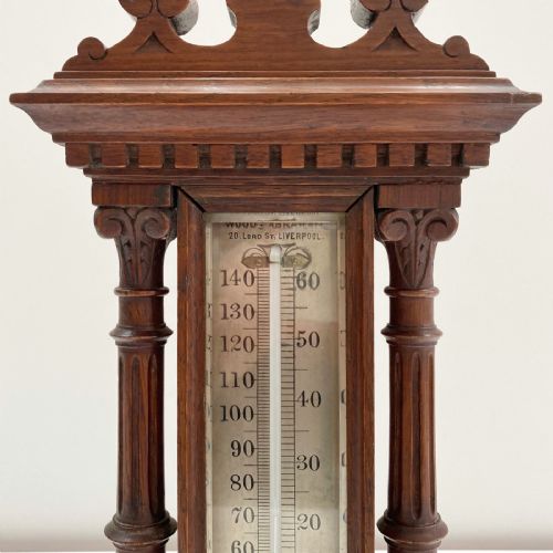 fig 8. Large Victorian Display Thermometer by Wood Late Abraham Liverpool