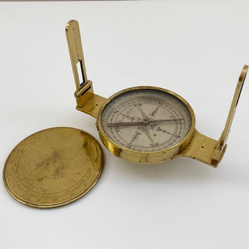 fig 3. Georgian Miners Dial or Surveyors Dial by Dollond of London