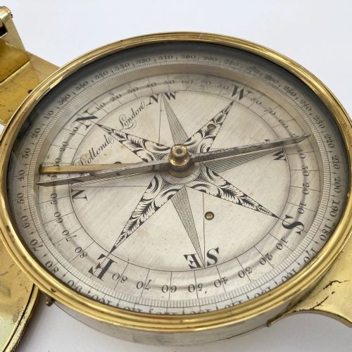 fig 4. Georgian Miners Dial or Surveyors Dial by Dollond of London
