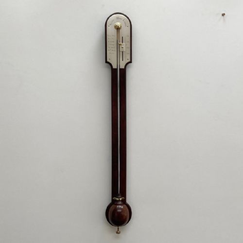 Mid Eighteenth Century Mahogany Stick Barometer by Nairne & Blunt London