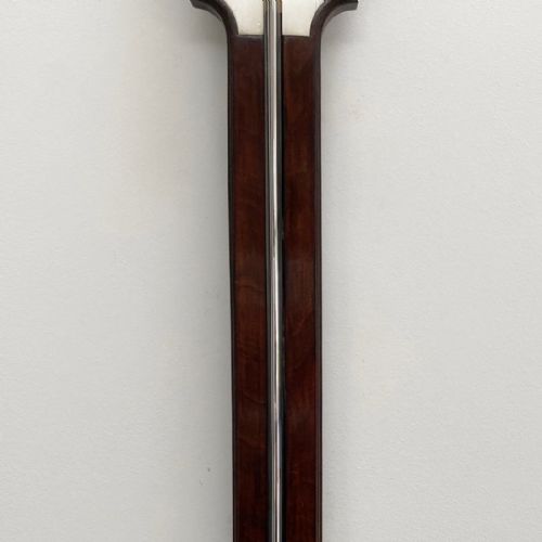 fig 3. Mid Eighteenth Century Mahogany Stick Barometer by Nairne & Blunt London