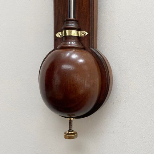 fig 5. Mid Eighteenth Century Mahogany Stick Barometer by Nairne & Blunt London