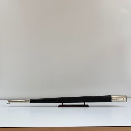 fig 1. Mid Victorian Single Draw Marine Telescope by Ross of London with Original Case