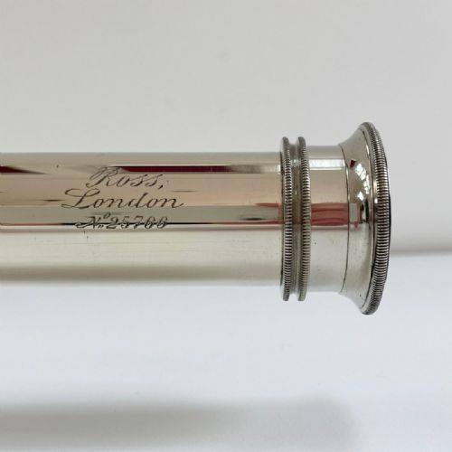 fig 3. Mid Victorian Single Draw Marine Telescope by Ross of London with Original Case
